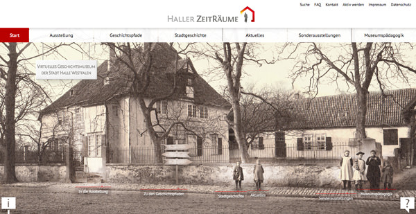 Haller ZeitRäume – virtuelles Geschichtsmuseum der Stadt Halle/Westfalen
